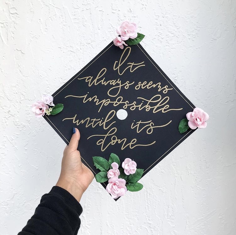 Girliest Graduation cap ideas, themes and quotes! - Ice Cream and Clara